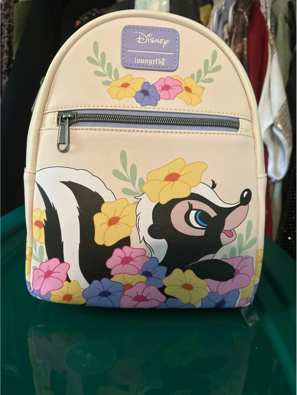 Loungefly Disney Flower Skunk Mini Backpack